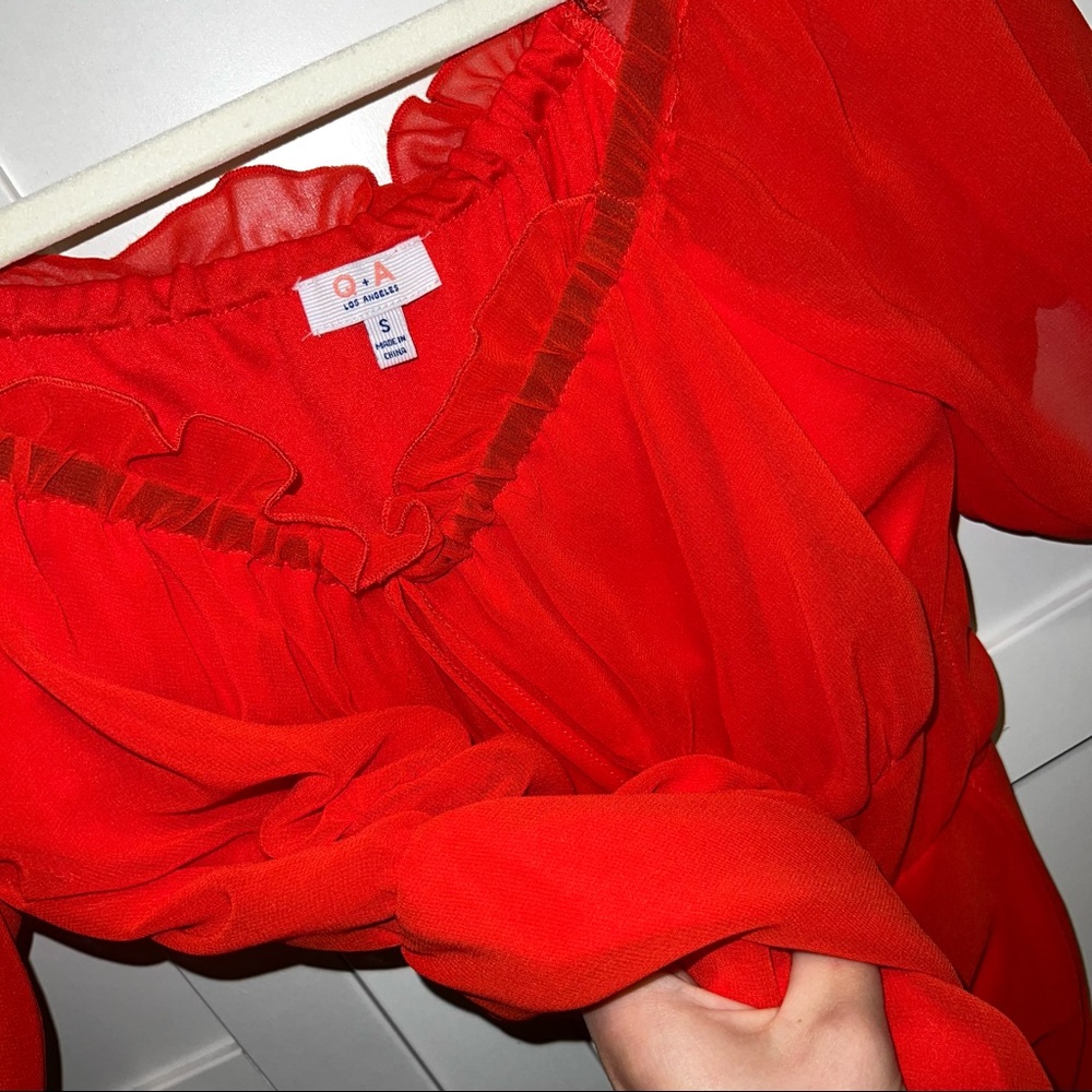 Red Mini Dress - Picture 4 of 5